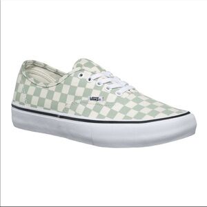 Vans Authentic Pro Checkerboard Desert Sage Sneakers Size 11.5 Men‎